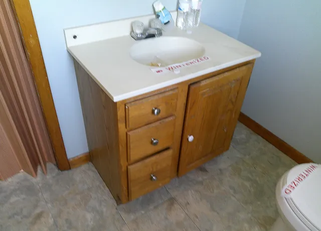 a room with storage and utility