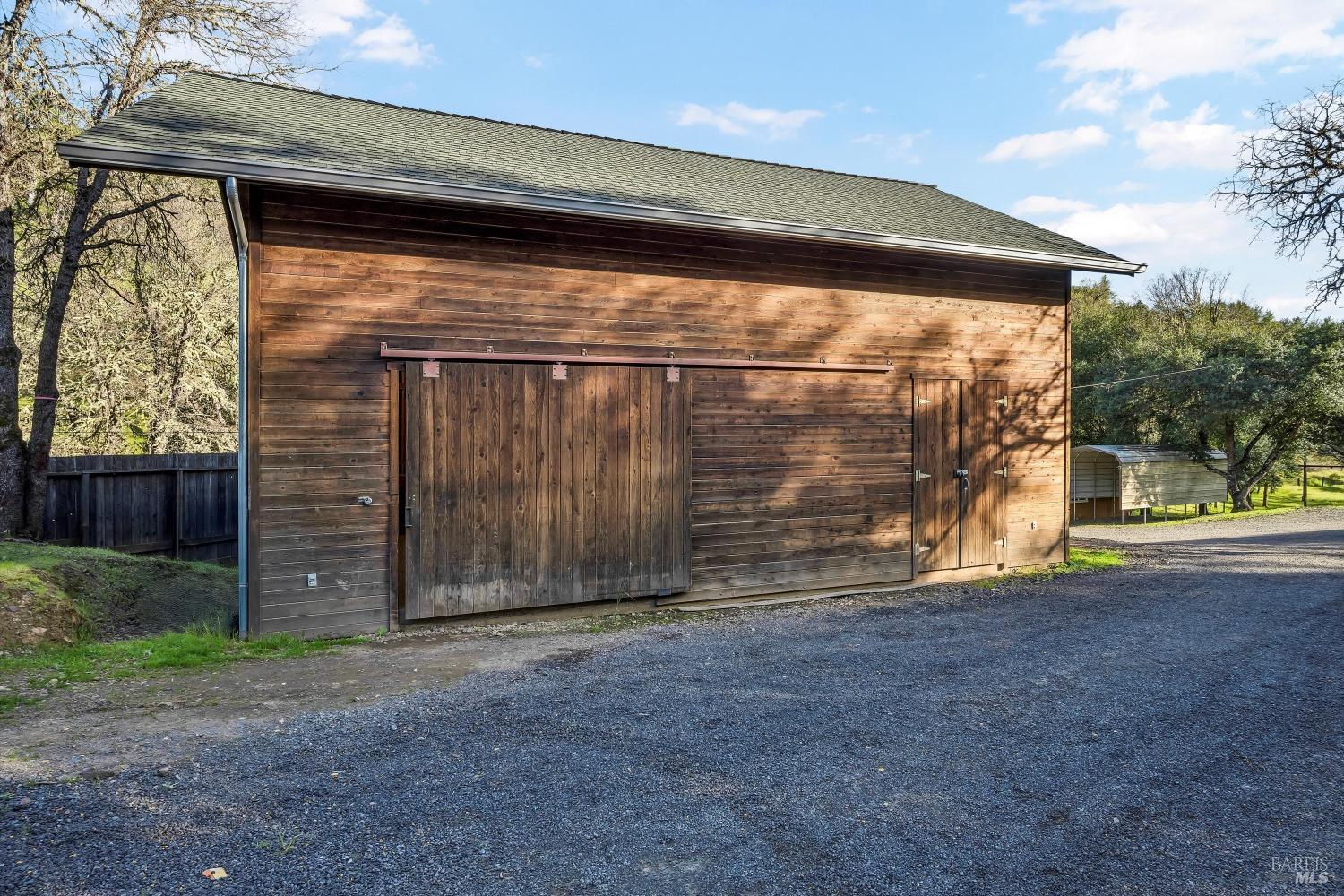 5963 Eickhoff Road Lakeport, CA 95453 - Photo 33 of 51 a view of outdoor space with wooden wall