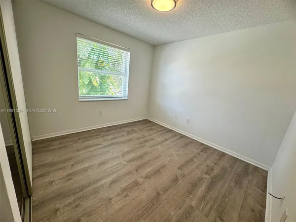 a view of wooden door
