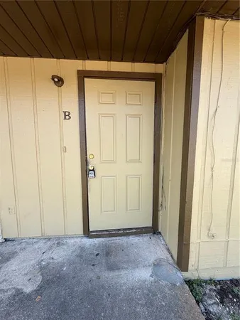 a view of front door