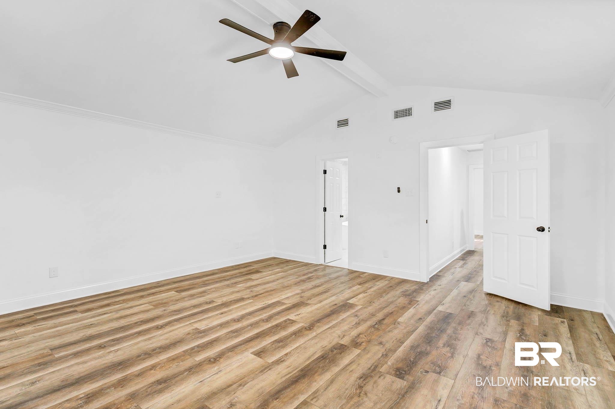 4705 Sherry Court Mobile, AL 36693 - Photo 36 of 100 Unfurnished bedroom featuring light wood-style floors and a ceiling fan