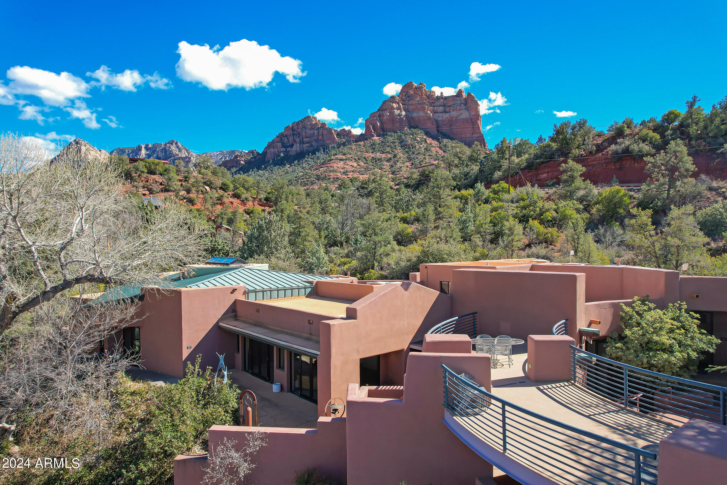 333 Schnebly Hill Road Sedona, AZ 86336 - Photo 5 of 69 a view of a patio with swimming pool