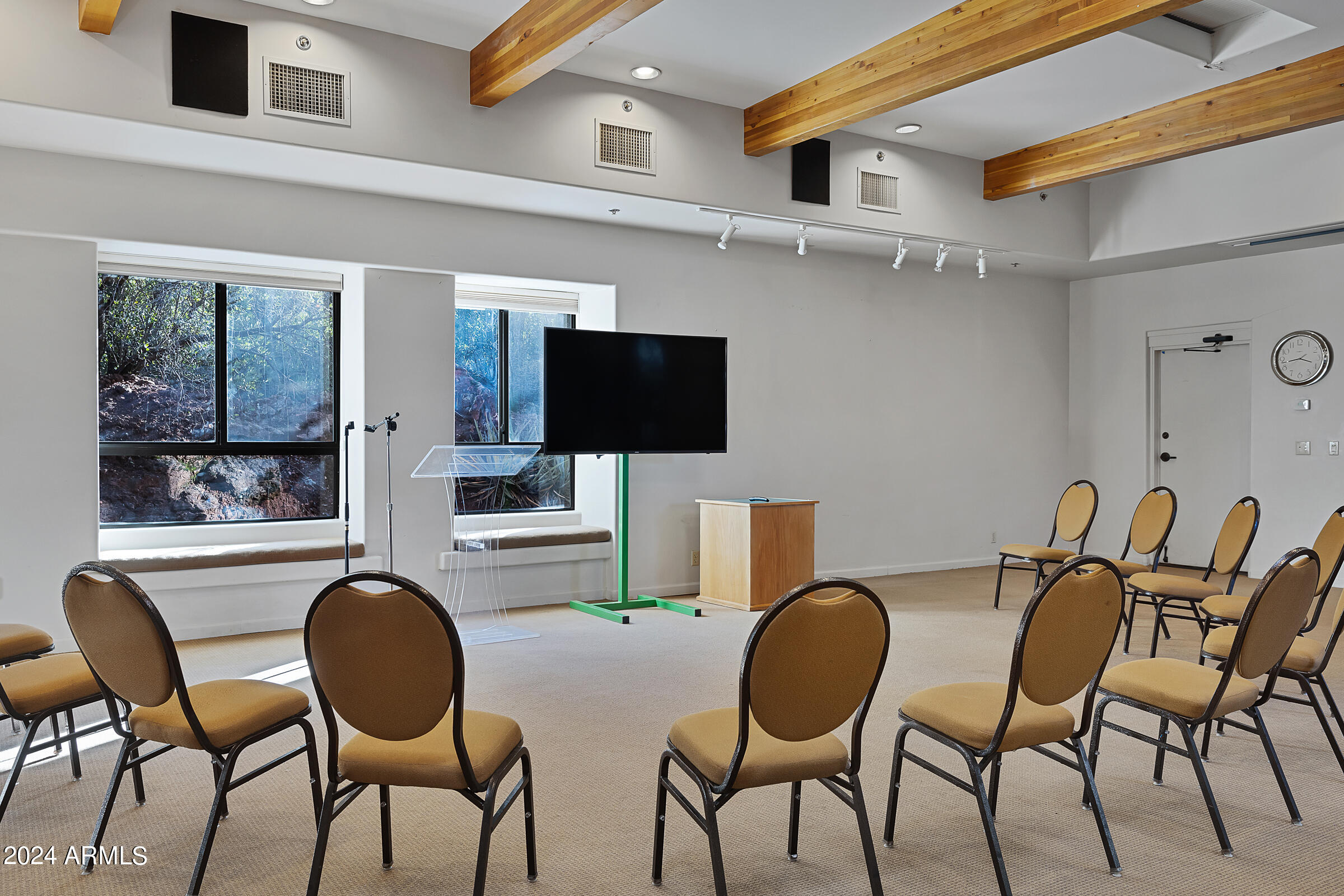333 Schnebly Hill Road Sedona, AZ 86336 - Photo 13 of 69 a dining room with furniture and a flat screen tv