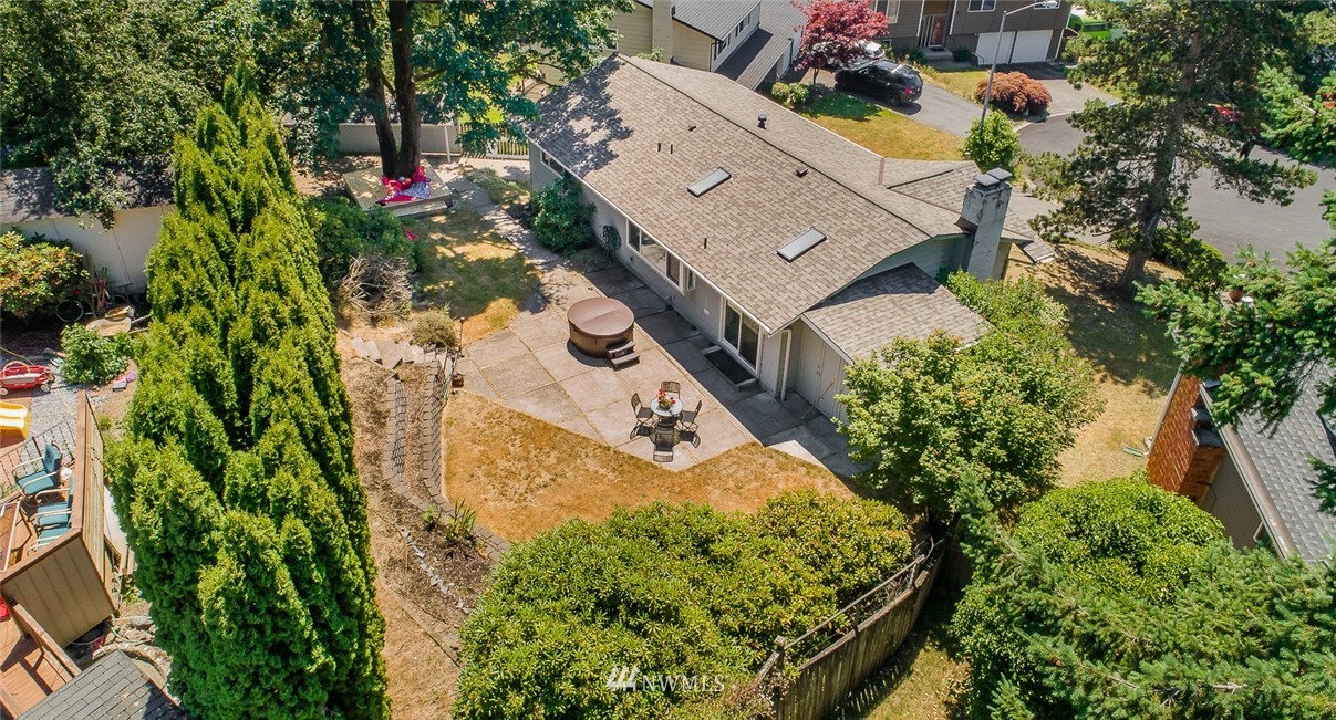 12740 Southeast 190th Place Renton, WA 98058 - Photo 26 of 28 an aerial view of a house with a yard and garden