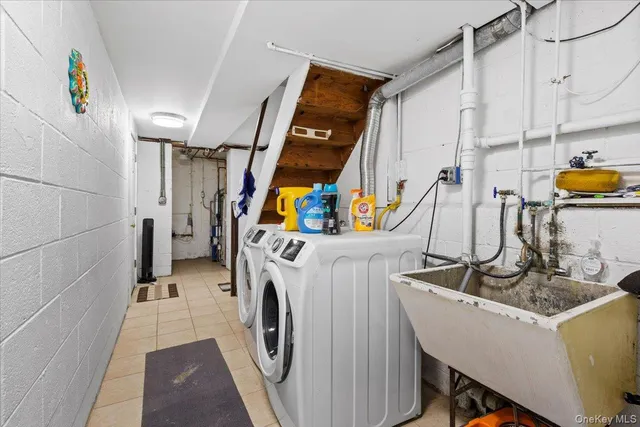 a bathroom with a sink and a bathtub