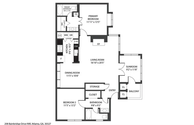 $305,000 | 208 Bainbridge Drive Northwest, Atlanta, GA 30327