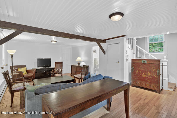 444 West Saugerties Road Saugerties, NY 12477 - Photo 8 of 20 a living room with furniture and a flat screen tv