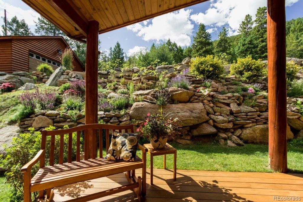 8044 Rossman Gulch Road Morrison, CO 80465 - Photo 24 of 34 a view of outdoor space with seating area