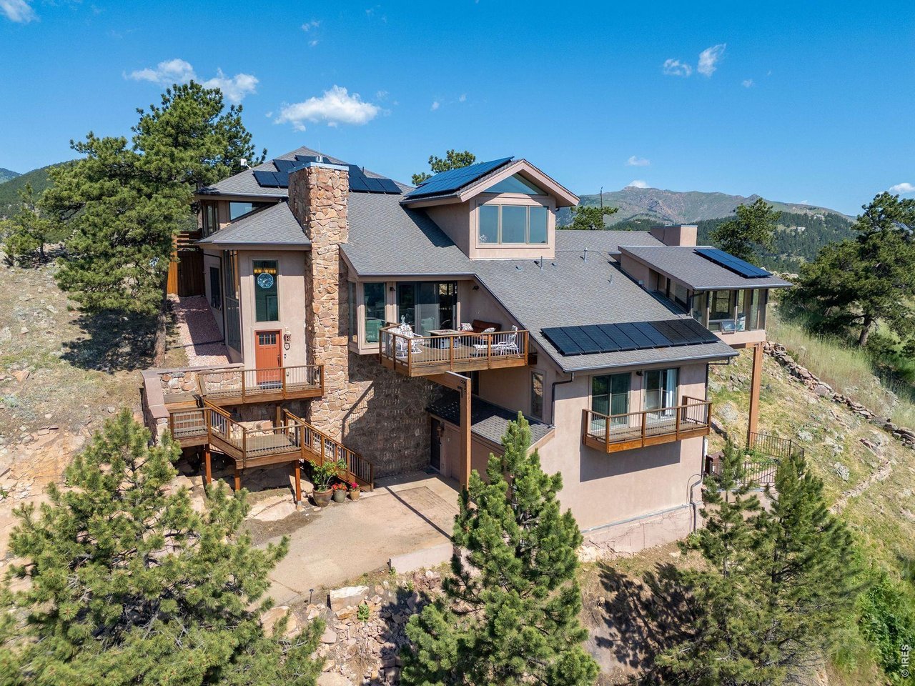 6183 Red Hill Road Boulder, CO 80302 - Photo 2 of 49 an aerial view of a house with a yard
