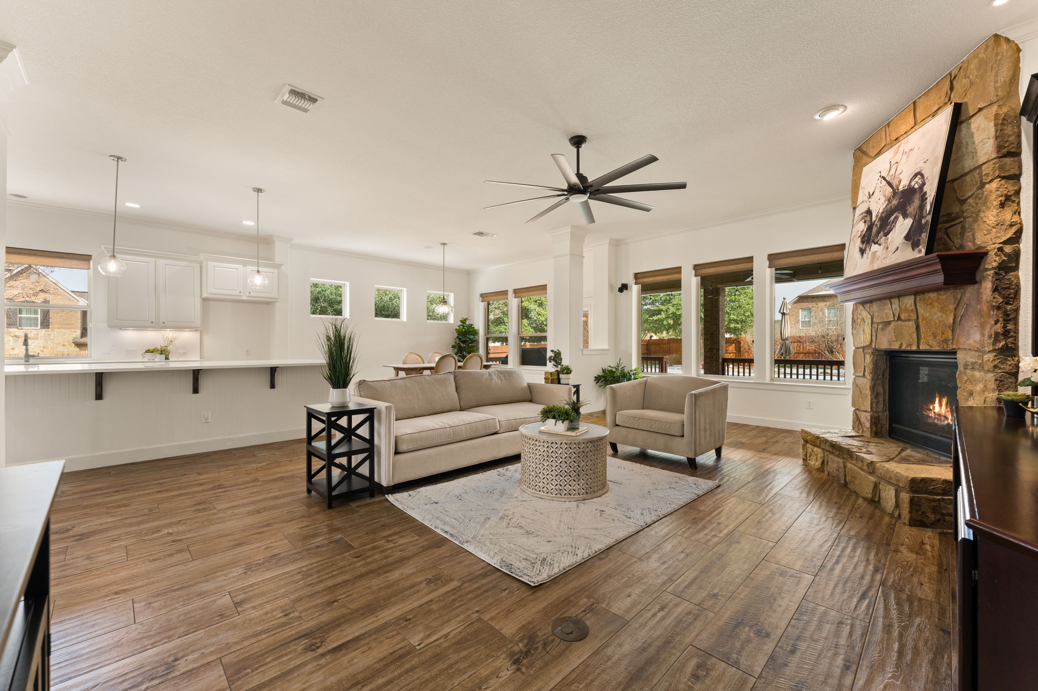 5701 Cherokee Draw Road Austin, TX 78738 - Photo 21 of 33 Another angle of the main living spaces.