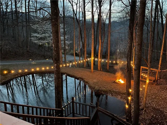 a view of balcony with furniture