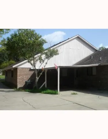 a backyard of a house