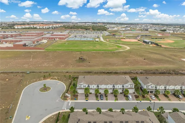a view of a city with an ocean view