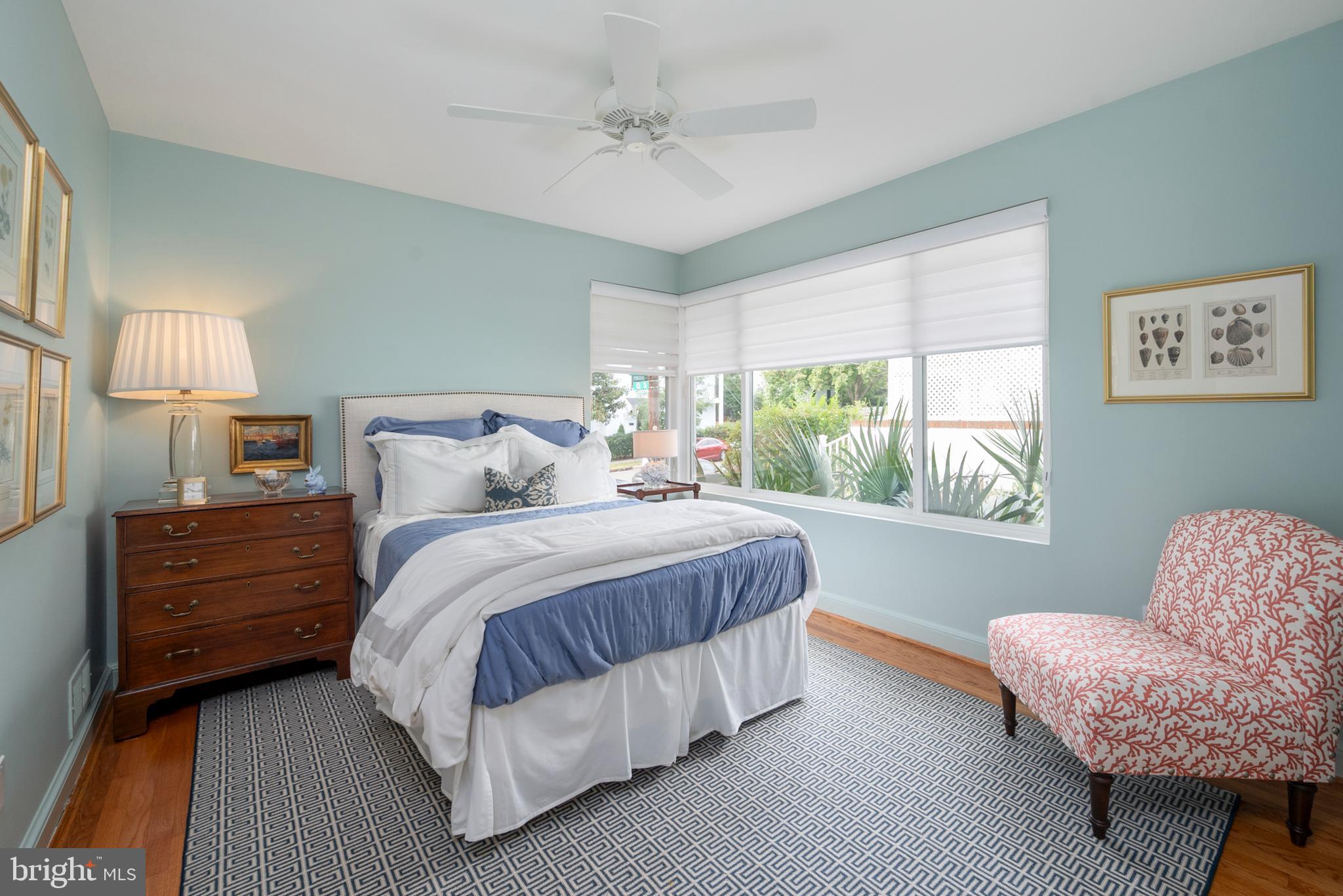 1611 45th Street Northwest Washington, DC 20007 - Photo 17 of 53 Welcoming Bedroom with Custom Shades