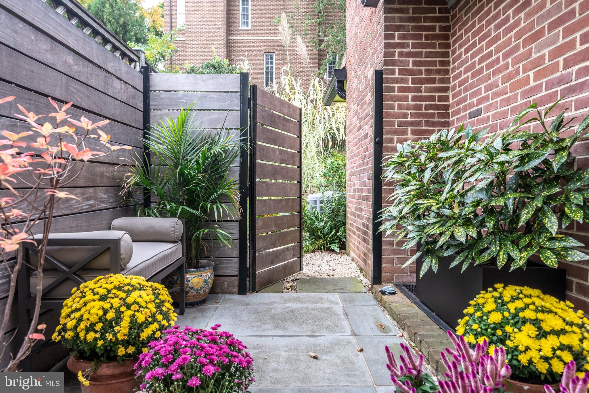 1611 45th Street Northwest Washington, DC 20007 - Photo 34 of 53 Side Entry to the Rear Gardens