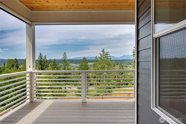 a view of a glass door and an empty window