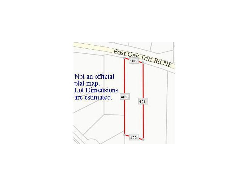 3240 Post Oak Tritt Road Marietta, GA 30062 - Photo 1 of 1 Other. Estimated Lot dimensions