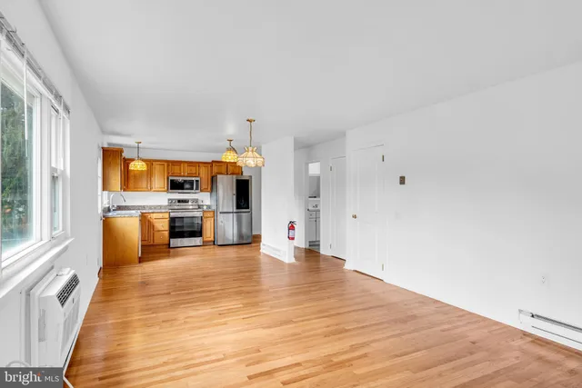 a view of a kitchen with a stove