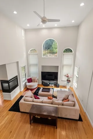 a room with furniture and a flat screen tv