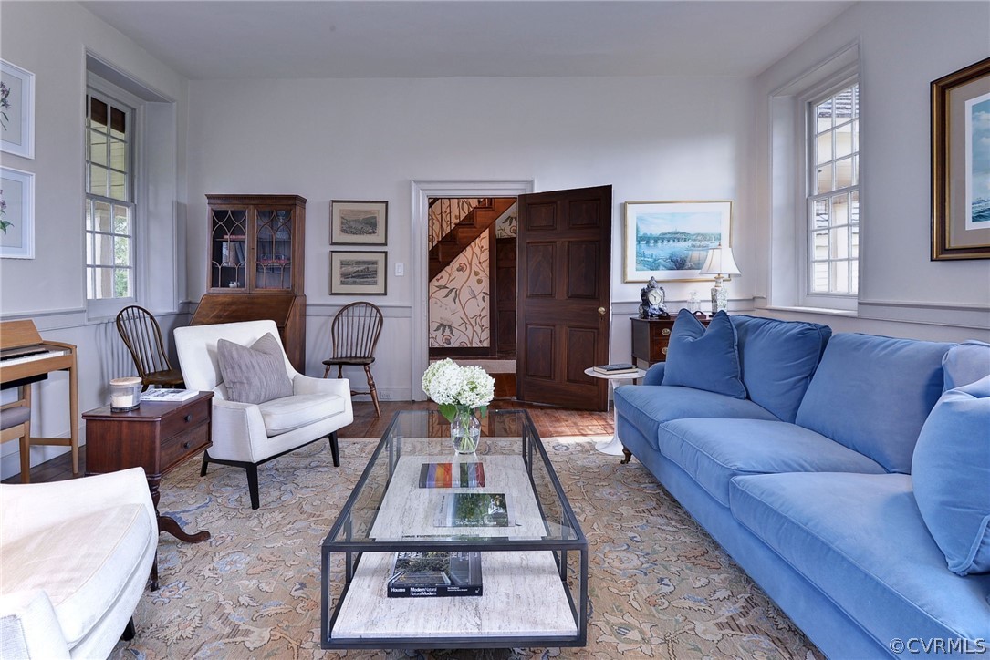 2459 Dunbrooke Road Tappahannock, VA 22560 - Photo 19 of 49 a living room with furniture and a rug