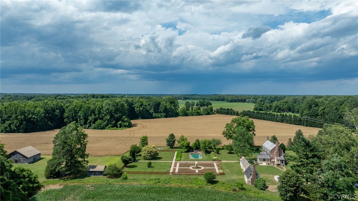 2459 Dunbrooke Road Tappahannock, VA 22560 - Photo 45 of 49 an aerial view of house with yard swimming pool and outdoor seating
