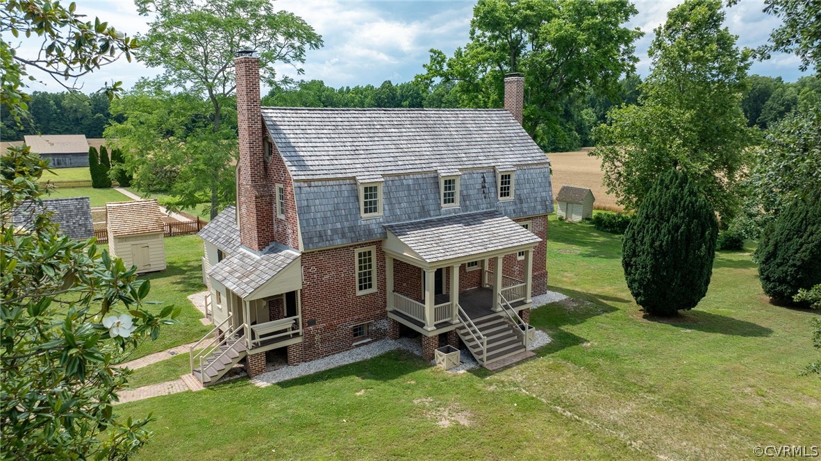 2459 Dunbrooke Road Tappahannock, VA 22560 - Photo 49 of 49 an aerial view of a house with a yard balcony