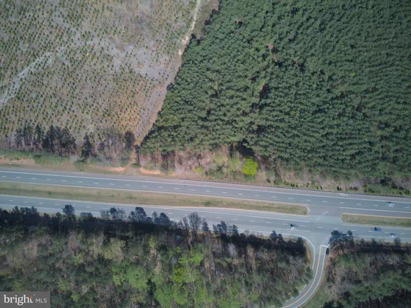 a view of a yard next to a road