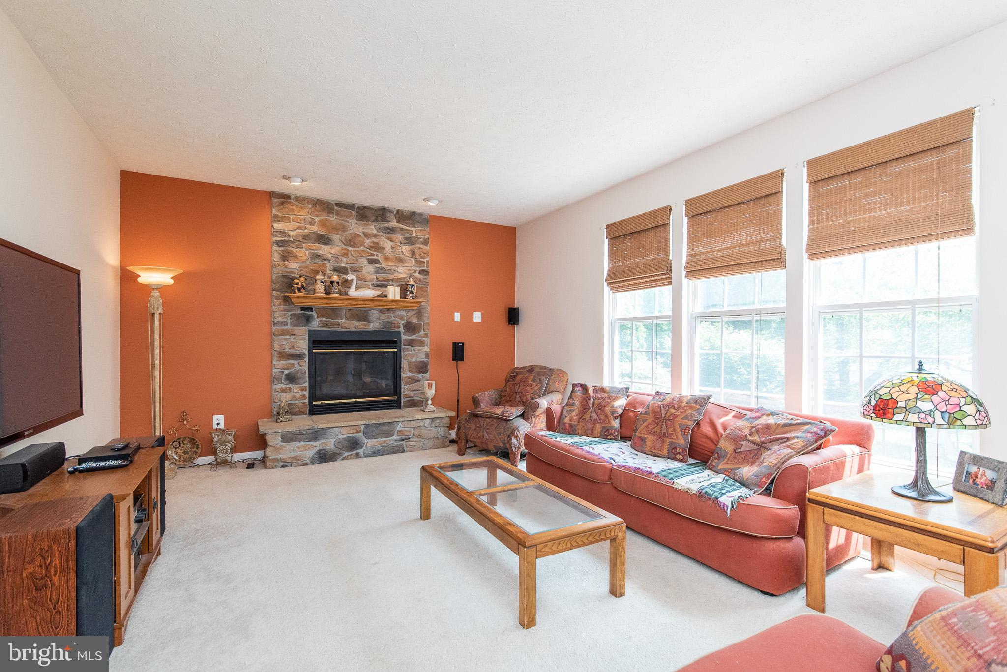 415 Spry Island Road Joppa, MD 21085 - Photo 3 of 49 Gas Fireplace with Stone Surround