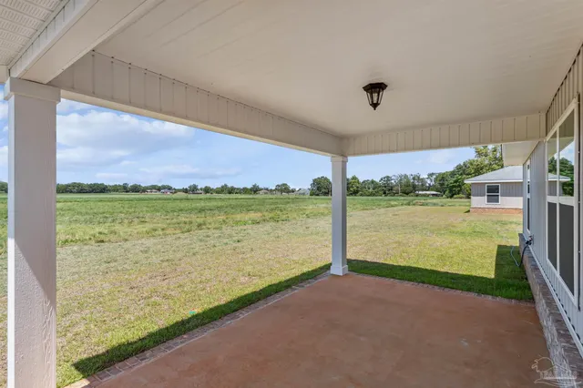 a view of a building from a yard