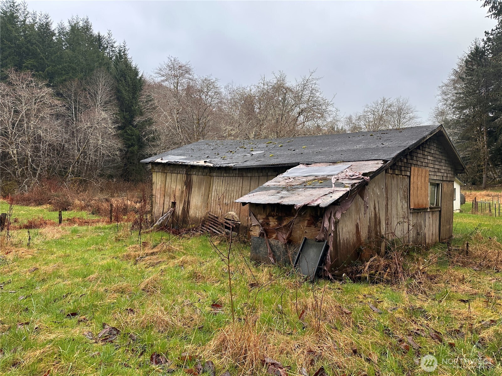 310 Butte Creek Road Raymond, WA 98577 - Photo 22 of 25 a backyard of a house with table and chairs