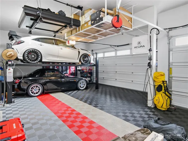 a view of car garage