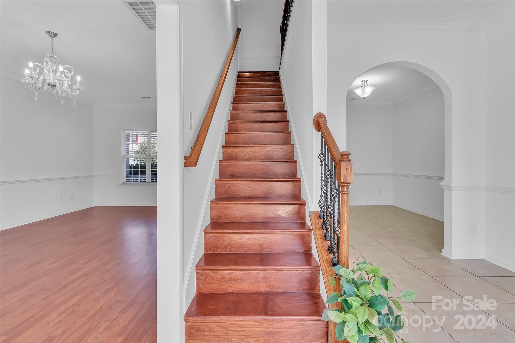 1004 Kipling Court Indian Trail, NC 28079 - Photo 22 of 42 a view of entryway and hall with wooden floor