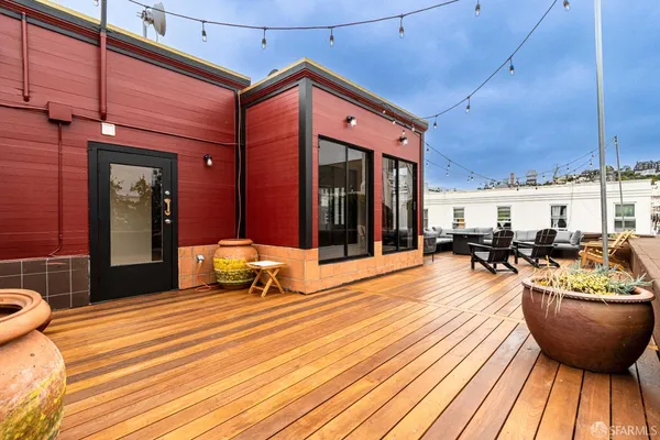 a outdoor space with pool and furniture