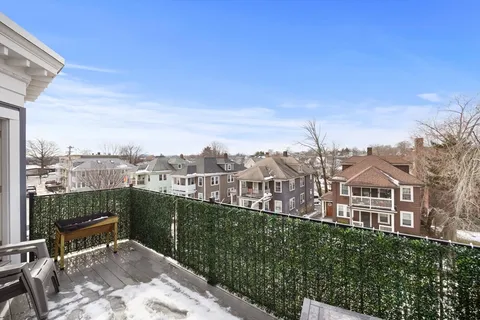 a view of a city from a terrace