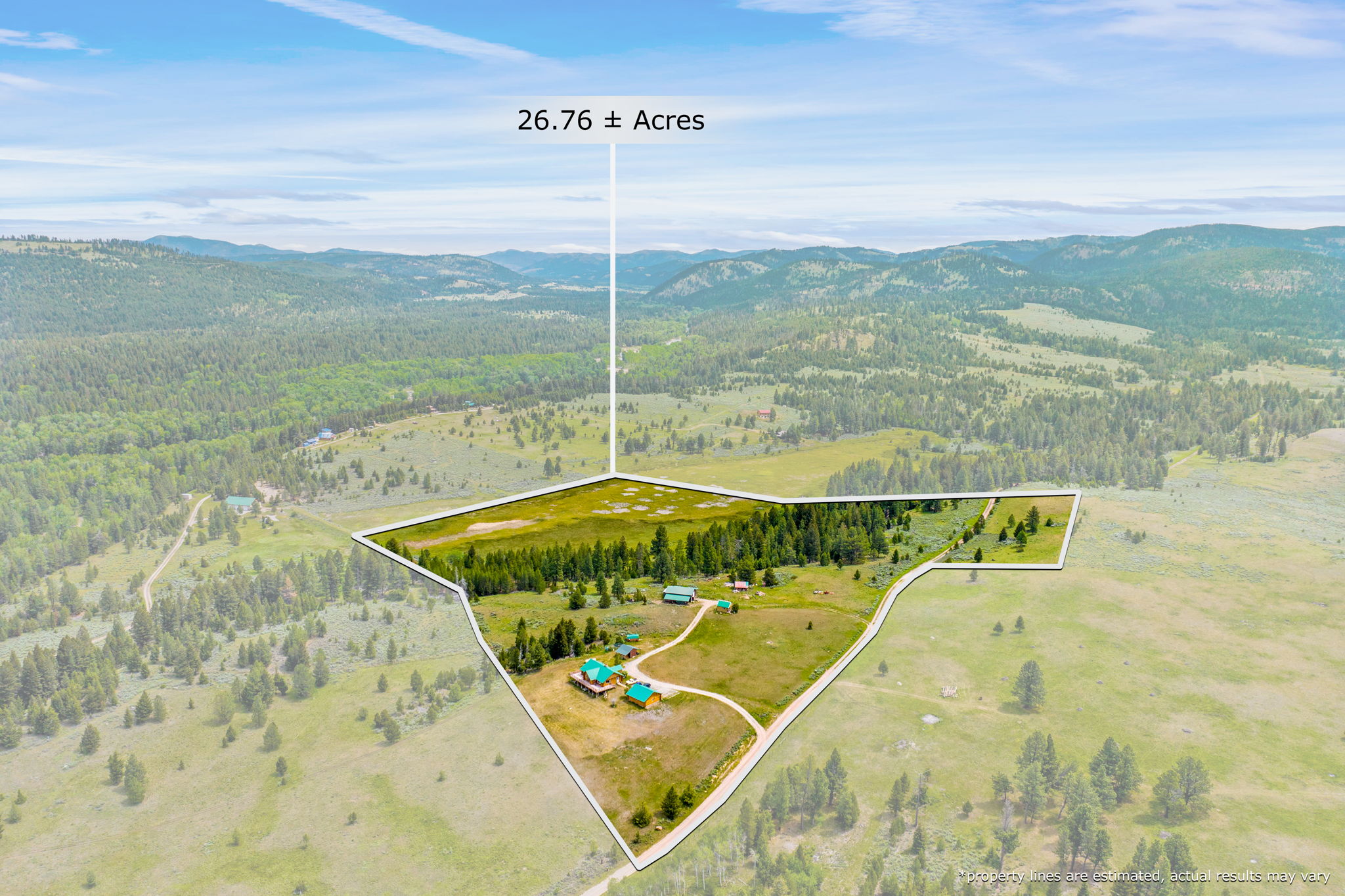 3358 Strandskov Road Lincoln, MT 59639 - Photo 43 of 80 View of rural area featuring property boundaries highlighted and a mountain backdrop