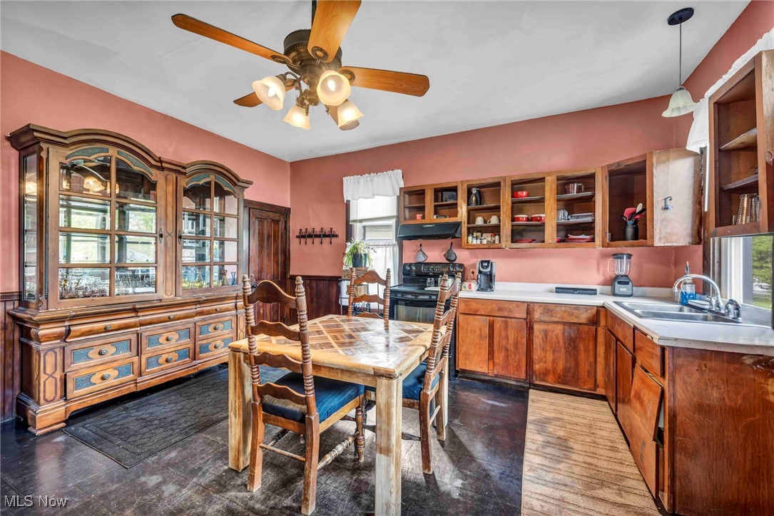 6873 Nichols Road Windham, OH 44288 - Photo 12 of 33 Dining area featuring a ceiling fan