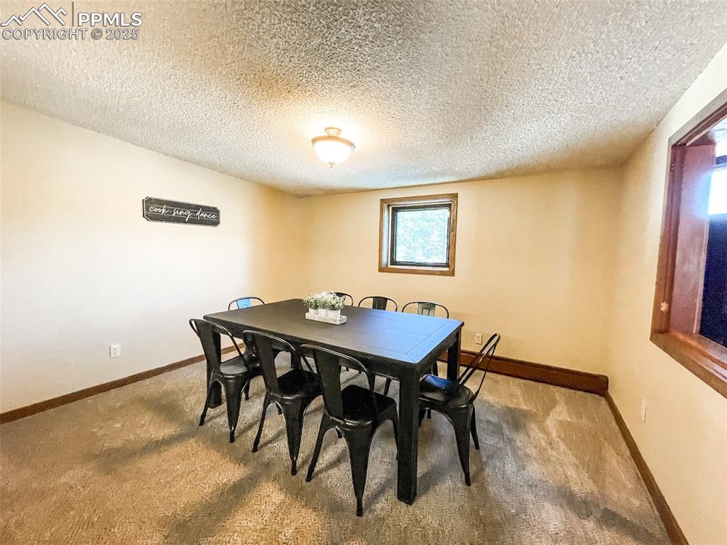 6025 Sioux Trail Cascade, CO 80809 - Photo 17 of 42 a view of a dining room with furniture and a window