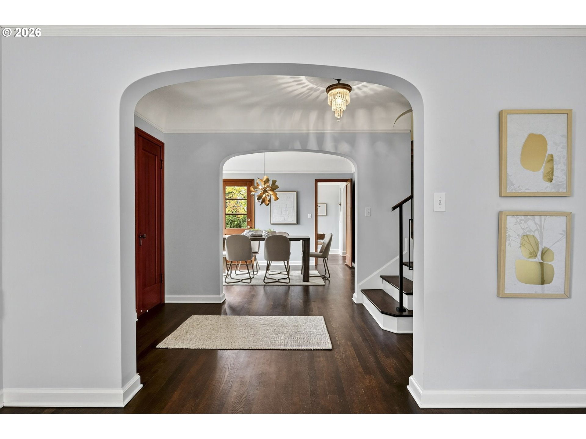 8035 Southwest 8th Avenue Portland, OR 97219 - Photo 10 of 42 a living room with furniture and a wooden floor