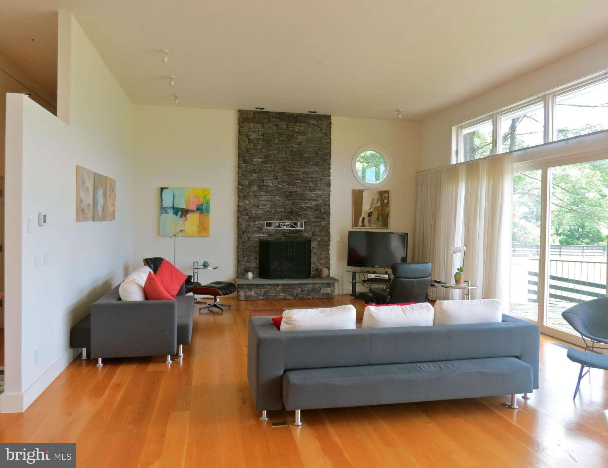 32 Harris Hollow Road Washington, VA 22747 - Photo 11 of 24 Living Room showing wall of windows