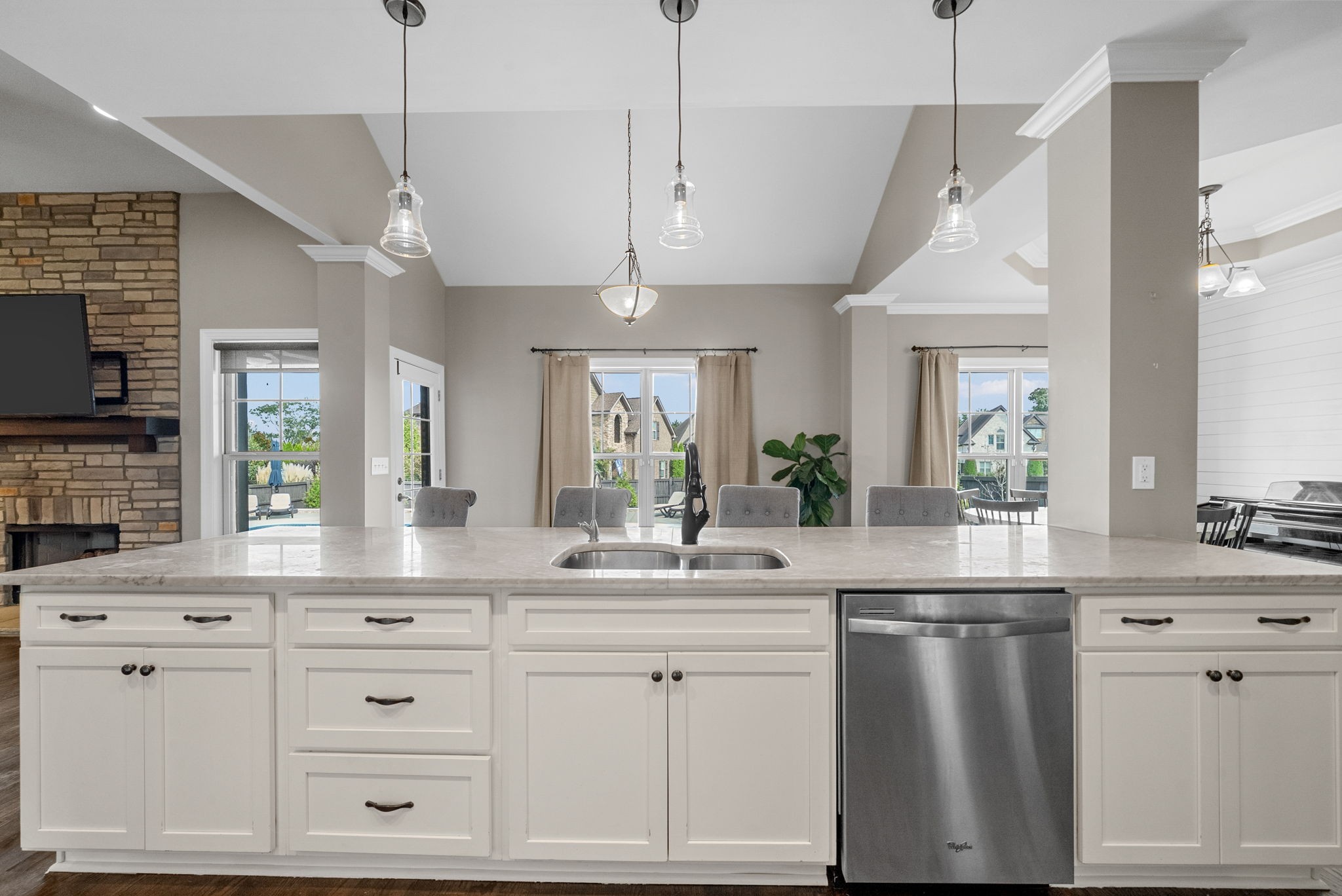 129 Springfield Drive Lebanon, TN 37087 - Photo 20 of 47 a kitchen with white cabinets and white appliances