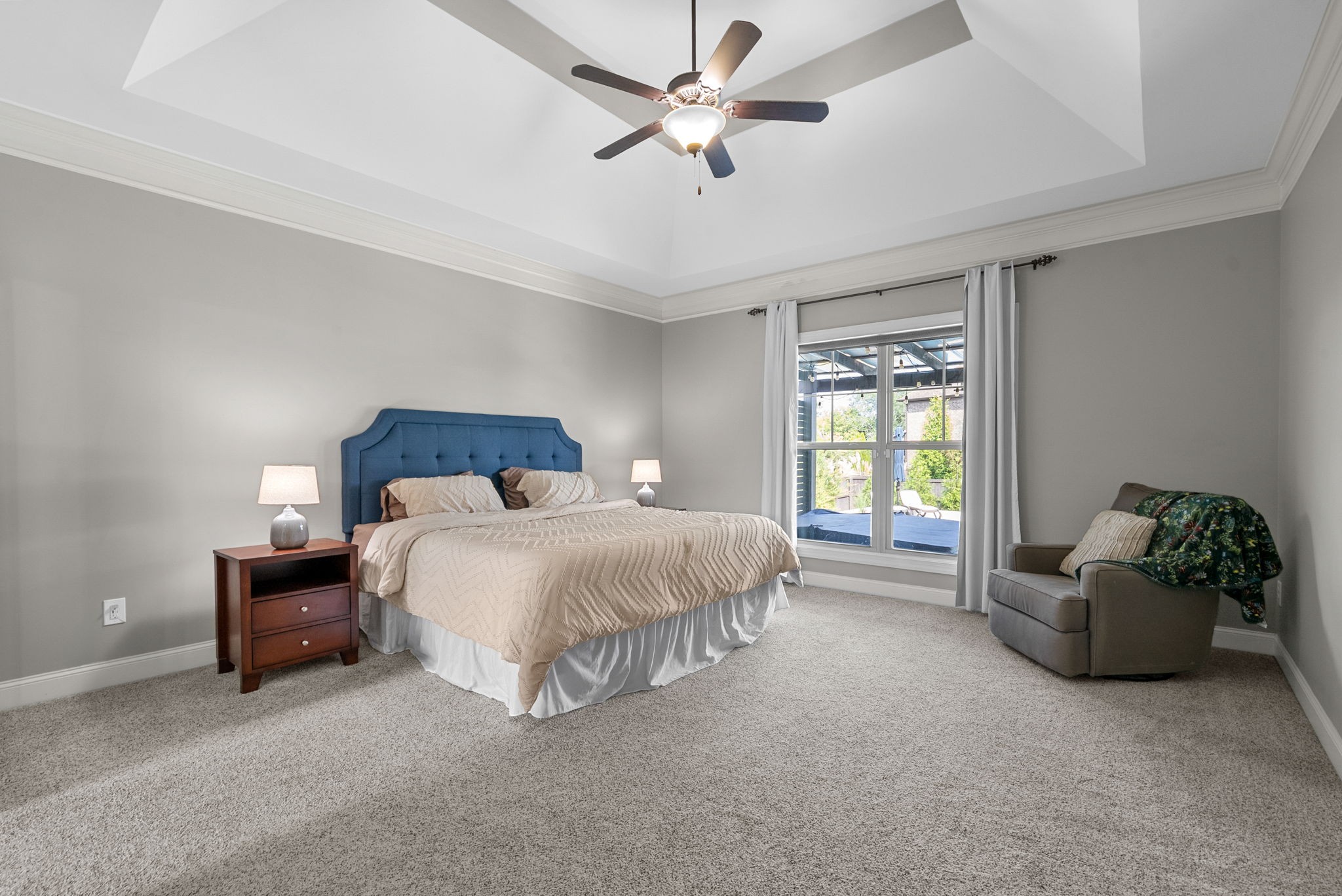 129 Springfield Drive Lebanon, TN 37087 - Photo 30 of 47 a spacious bedroom with a bed and a couch