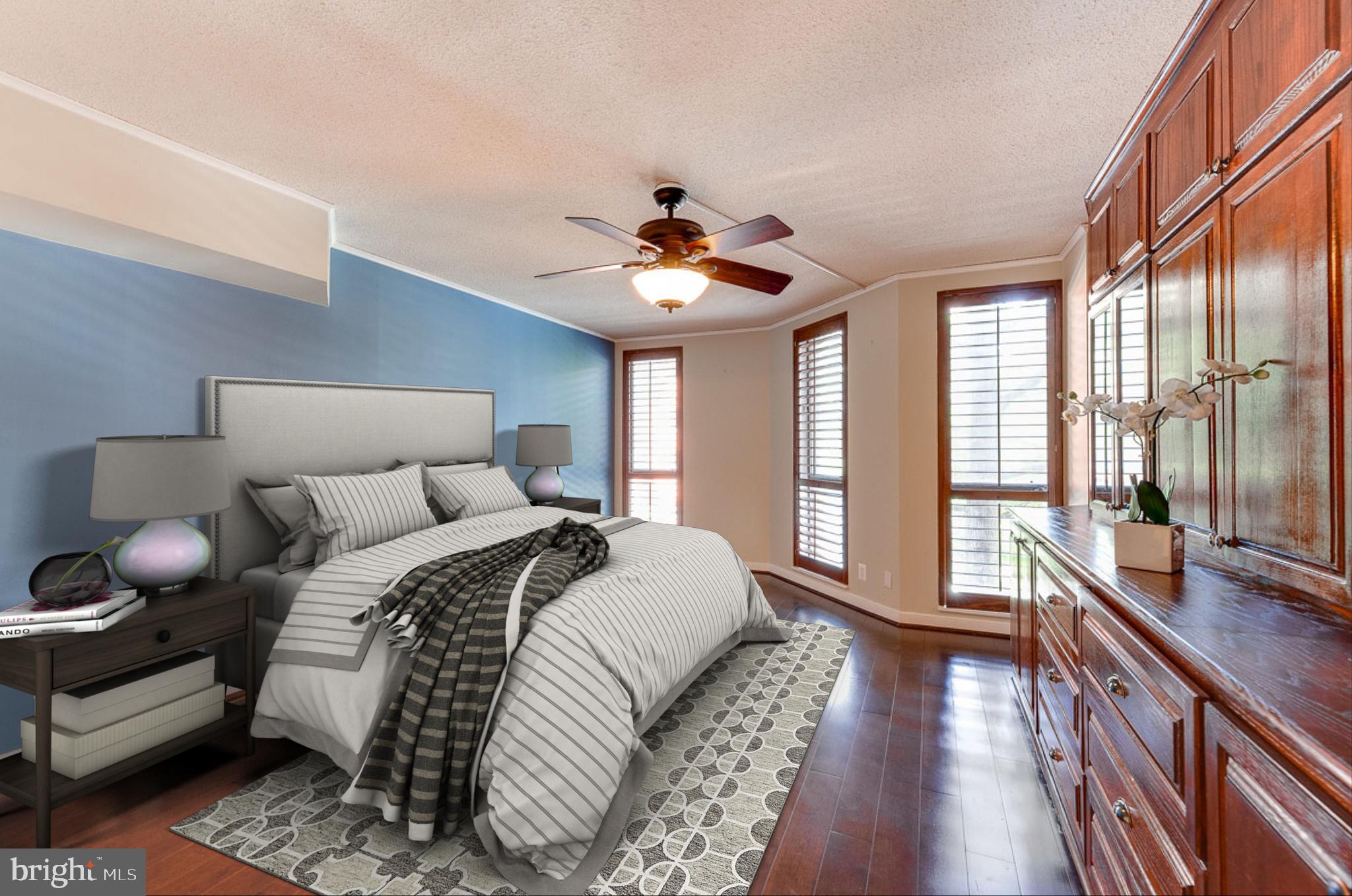 1099 22nd Street Northwest, Unit 304 Washington, DC 20037 - Photo 24 of 44 Master Bedroom virtually staged