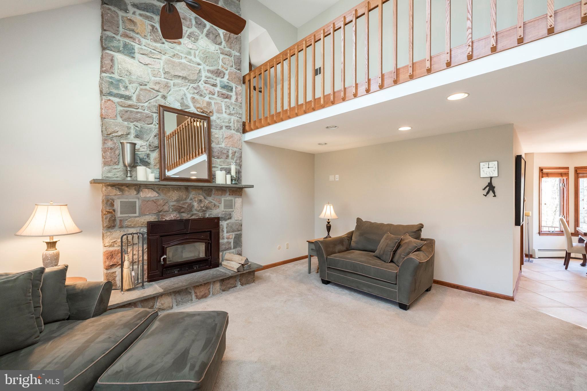 1022 Kulp Road Pottstown, PA 19465 - Photo 9 of 61 Family Room with natural stone fireplace