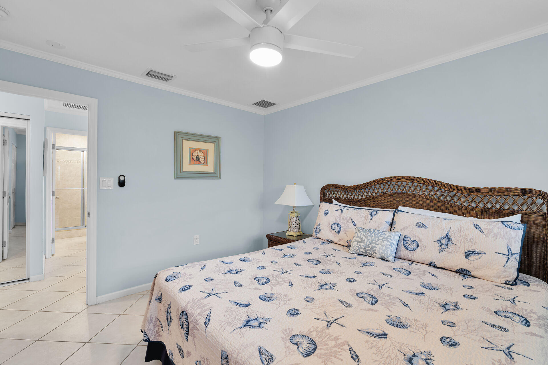 270 Sadowski Key Key Colony Beach, FL 33051 - Photo 21 of 46 a bedroom with a bed and a walk in closet