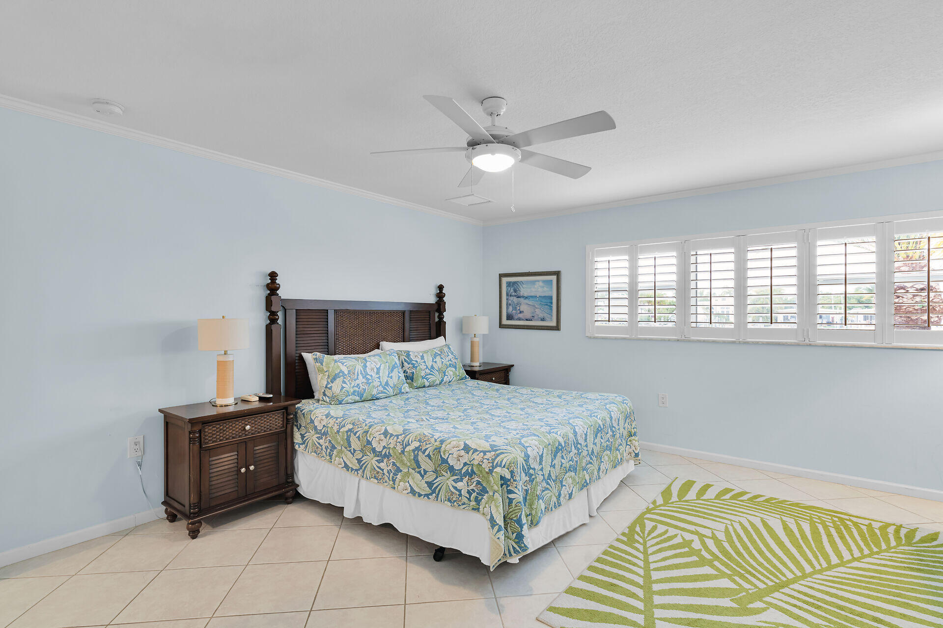270 Sadowski Key Key Colony Beach, FL 33051 - Photo 24 of 46 a bedroom with a bed and a chandelier