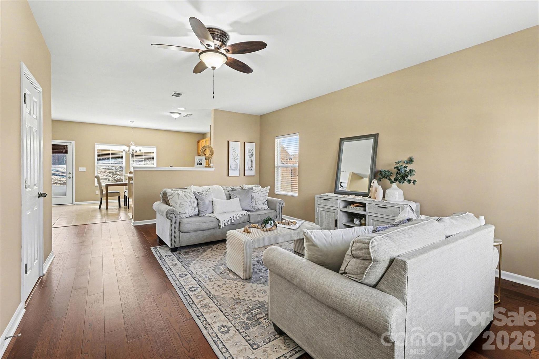 1806 Tradd Avenue Clover, SC 29710 - Photo 2 of 30 a living room with furniture ceiling fan and a rug
