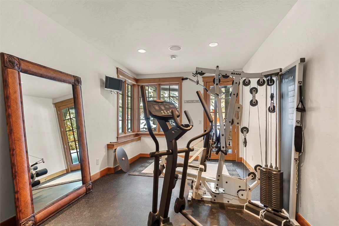 780 Penstemon Road Keystone, CO 80435 - Photo 26 of 40 a view of a room with gym equipment