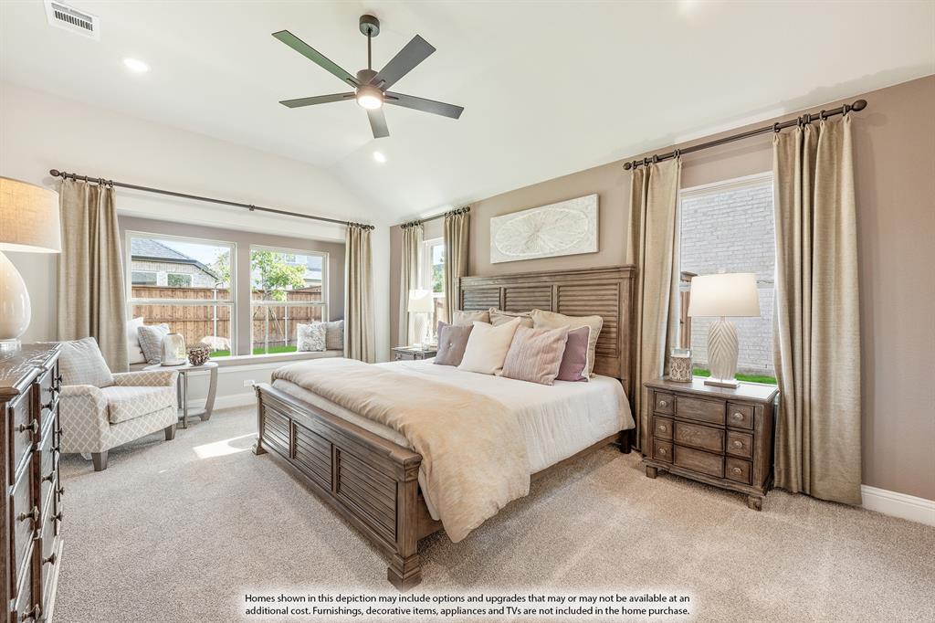 1141 Hitching Post Way Oak Point, TX 75068 - Photo 18 of 39 a bedroom with a large bed and a large window