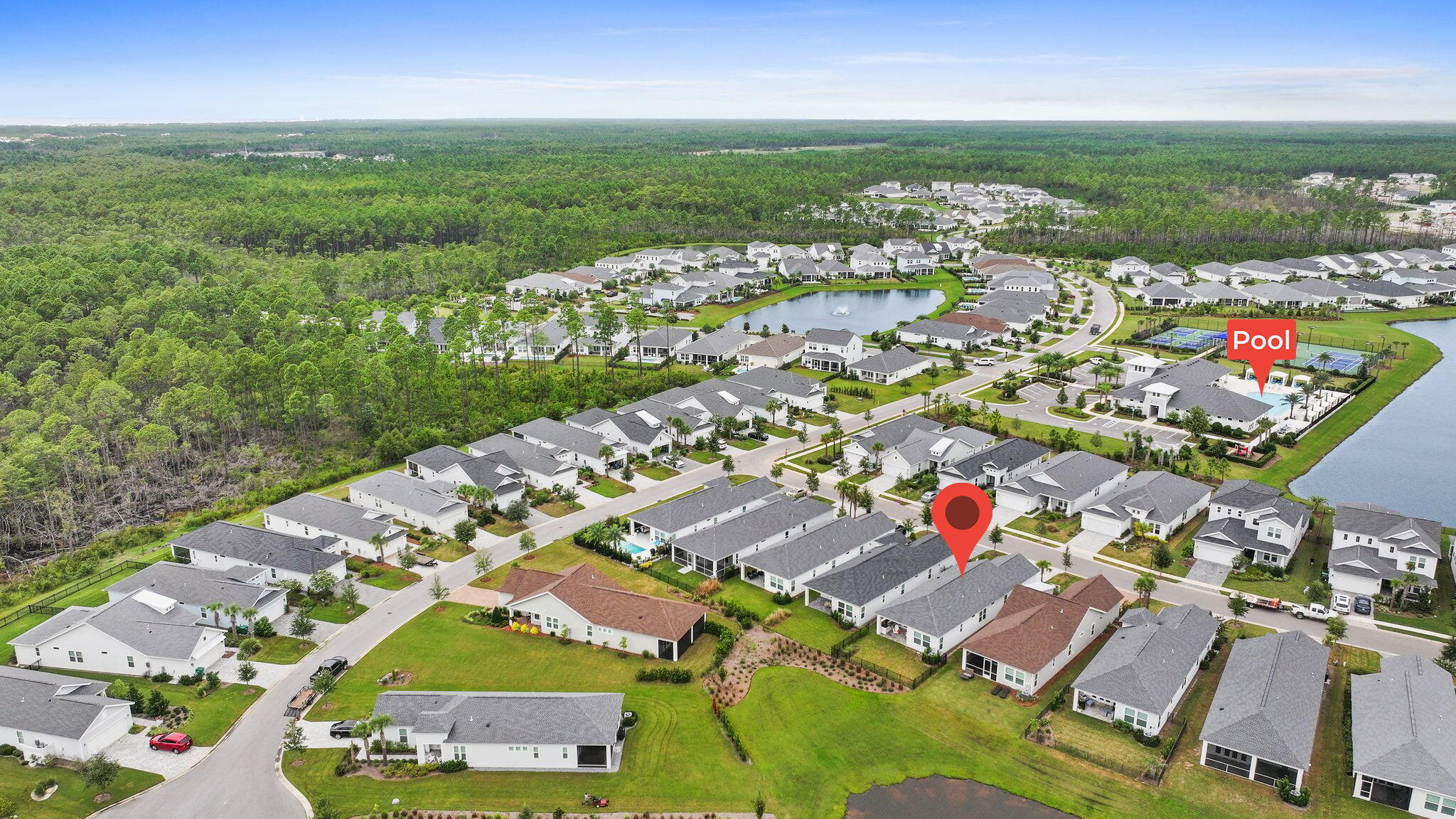 16 Ravine Rd Inlet Beach Inlet Beach, FL 32461 - Photo 24 of 31 an aerial view of residential houses with outdoor space and trees