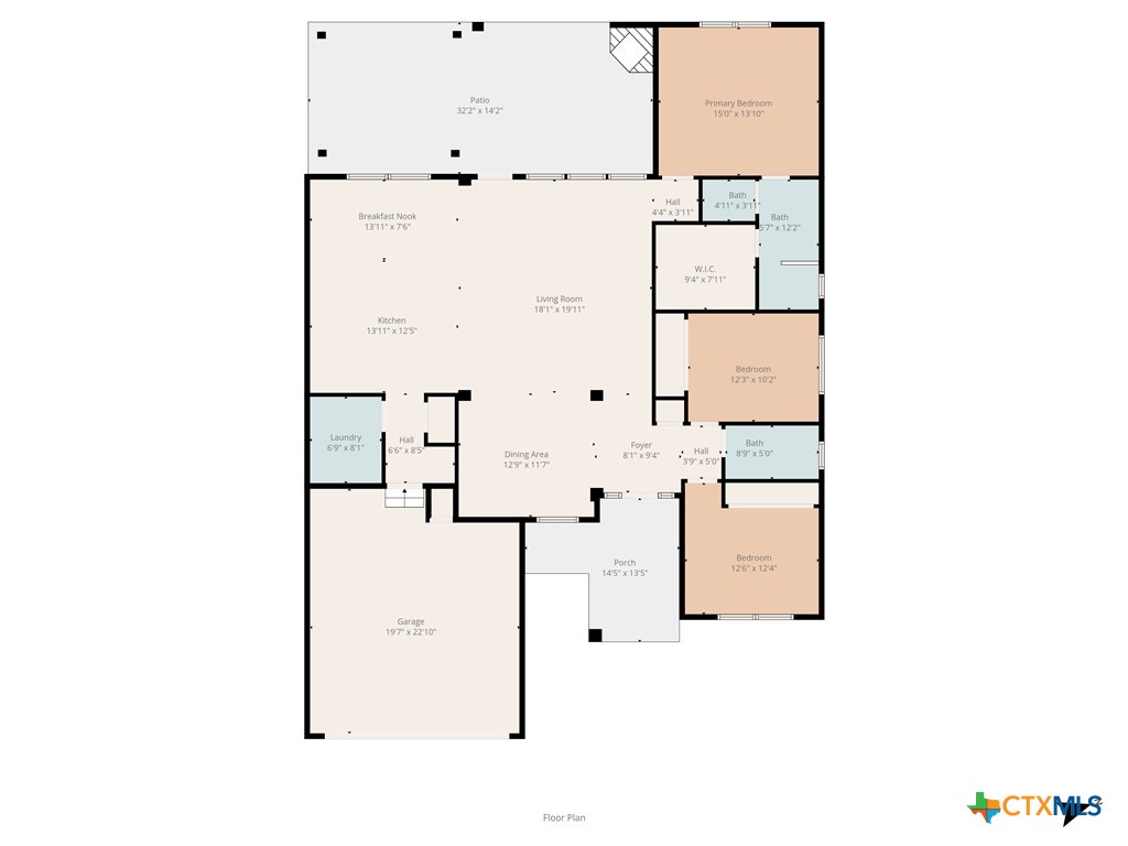 2405 Twin Ridge Court Belton, TX 76513 - Photo 30 of 30 a picture of a floor plan